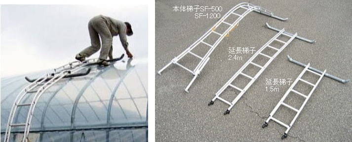セレクトフィット SF-1200 ビニールハウス専用梯子 ミツル