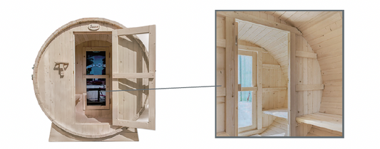 Gサウナオプション【フロア間仕切りカスタム】品番：：OBT-R1800-PS　サイズ：Φ1800mm用のサウナ